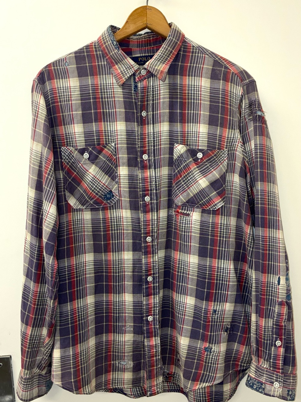 Polo by Ralph Lauren Plaid Button-Down Shirt with Embroidered White Tiger Japan